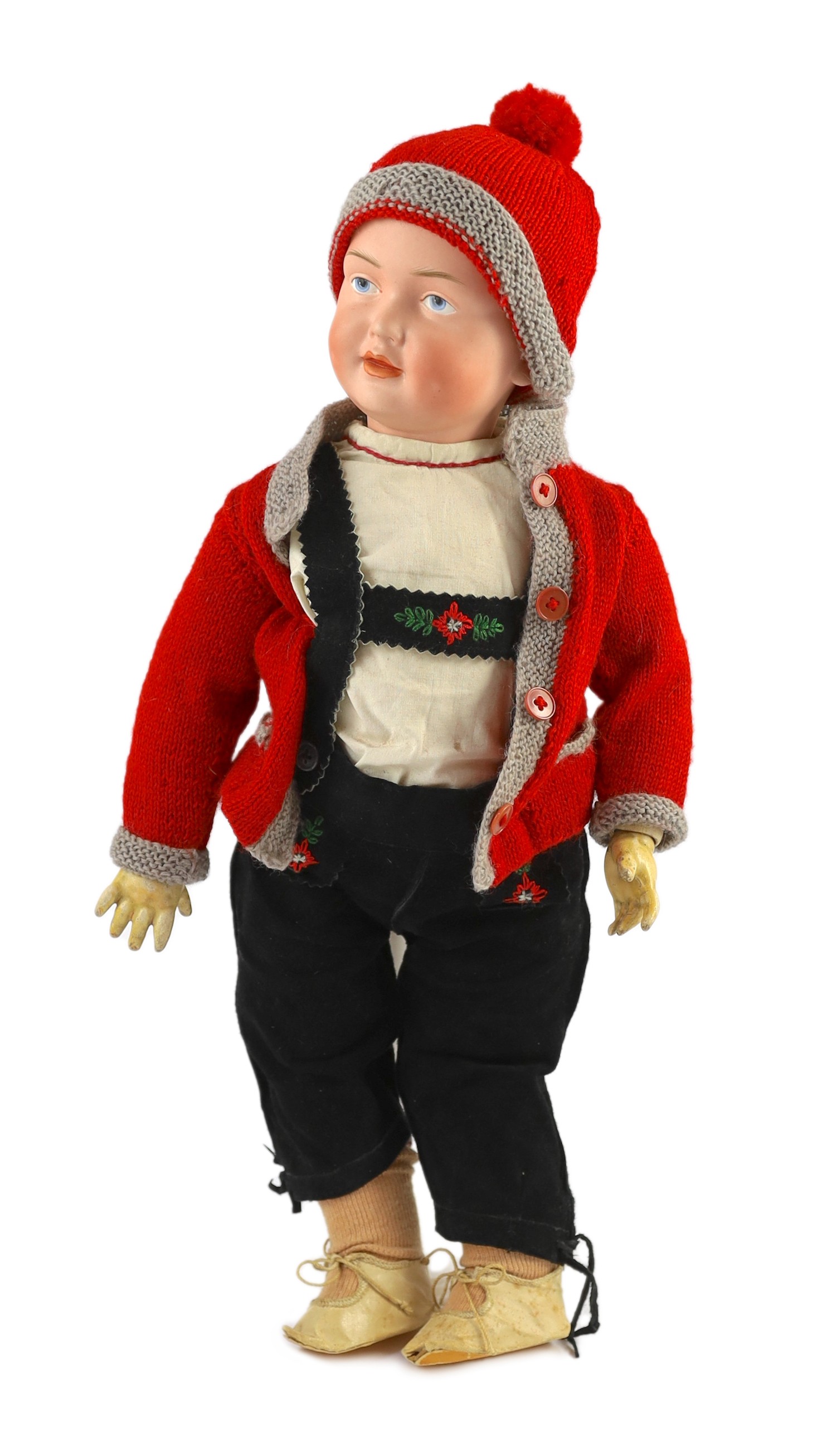 A Bahr & Proschild for Kley & Hahn bisque character doll, German, circa 1912, 19in.